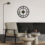 Wallity Pari Reloj de Pared Decorativo de Metal Negro